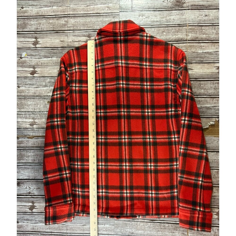 Todd Snyder Thick Wool Mackinaw Jacket size Medium color plaid Red Black NWOT - Picture 5 of 7